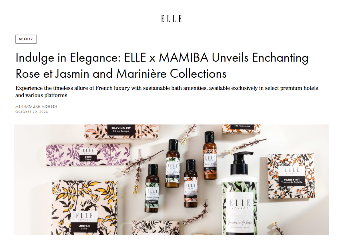 ELLE Egypt – ELLE x MAMIBA unveils Rose et Jasmin and Mariniere collections